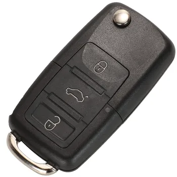 Kutery 3-Knappen Vend Fjernbetjeningen Bil Key Fob For VW PASSAT Polo Skoda Seat Polo/Golf/Beetle 1J0959753 DA/AH 1K0959753G 434Mhz ID48