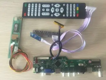 Latumab Nyt Kit til LTN141AT02 TV+HDMI+VGA+USB-LCD-LED-skærm-Controller Driver Board Gratis fragt