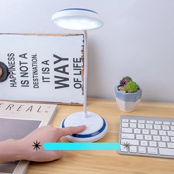 LED bordlampe Sammenklappelig Dæmpbar Touch Bord Lampe USB-Drevet Tabel Eye-Omsorg Læse Light Night Light Touch Dæmpning Bærbar Lampe