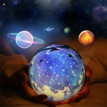 LED-Stjernede Master Nat Lys stjernehimmel Magic Moon Planet Projektor Lampe Kosmos, Universet Luminaria Lys For Rum, Indretning Baby Gave