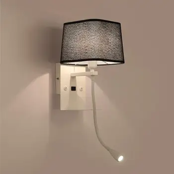 LED-Væg Lys Vision Beskyttelse Soveværelse Let at Installere Bærbar Lampe USB-Opladning til Mobiltelefoner med Soft Light Væg Lampe