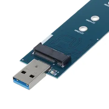 M. 2 til USB Adapter B-Tasten M. 2 SSD-Adapter USB 3.0 til at 2280 M2 NGFF SSD-Drev-Adapter Omformer SSD Kort Læser