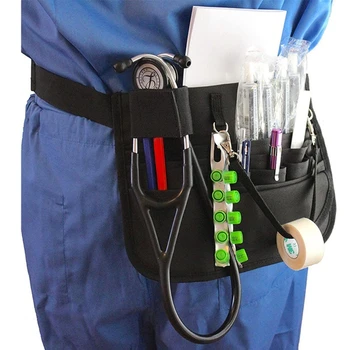 Medica Arrangør Bælte - Sygeplejerske Fanny Pack med Stetoskop Indehaveren, og Tape-Holder - Premium Nytte Sygeplejerske Bælte, EMT, CNA,