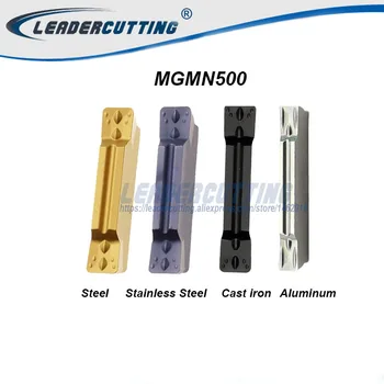 MGMN500 *10pcs Sporstikning skær i hårdmetal til MGEHR/MGIVR,5.0 mm skærebredde Sporstikning Blade,CVD-belægning Egnet til Stål