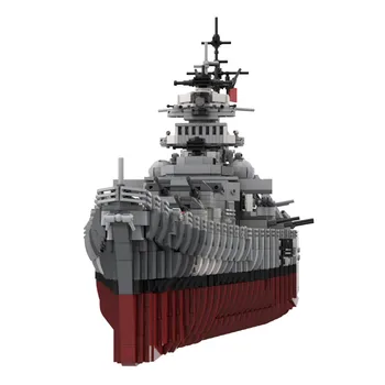 Militær-Serien WW2 tyske Slagskib Bismarck Cruiser Model Mursten Verden War2 Krigsskib byggesten Våben Børn DIY Legetøj Gave