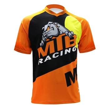 MTB Downhill bære hurtig tør åndbar Cykling motorcross jersey top head t-Shirt med korte ærmer sublimeret tøj