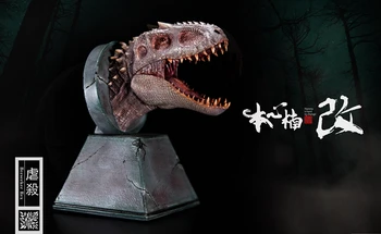 Nanmu Indominus Rex Dinosaur Drage Hoved Buster Statue Med Magnet Klassisk Legetøj Til Drenge Dyr Model