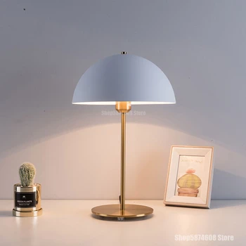 Nordic Art Deco bordlampe LED-Belysning lysarmaturer Moderne Hjem Decor Golden Table Lys Stue Undersøgelse Soveværelse Belysning