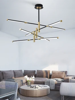 Nordisk lysekrone stue enkel moderne stil atmosfære hjem kreative personlighed soveværelse lampe modellering belysning