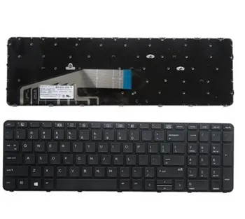 NY FOR HP ProBook 450 G3 G4/455 G3 G4/470 G3/470 G4 laptop sort baggrundsbelyst Tastatur RU OS LAYOUT