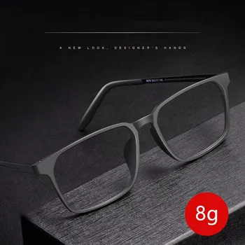 Ny Ultra-Light Ren Titanium Briller Ramme Mænd Optiske Briller Pladsen Mode Briller Ramme Recept Briller Kvindelige 8878