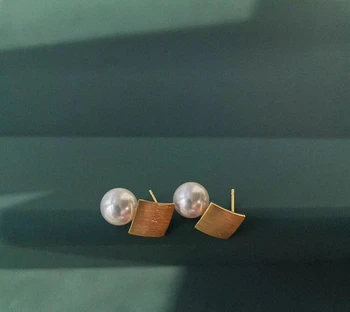 NYE 925 Sterling Sølv Stud Øreringe Base Mode Resultater Udsøgte Smykker Dele Fittings Kvinders Tilbehør til Perler