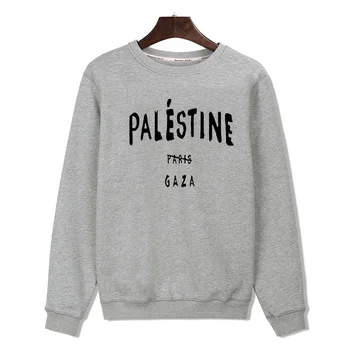Nye Ankomst Palæstina Design Herre Hættetrøjer og Sweatshirts Sæt med Fashion Style Hættetrøjer Mænd Luksus Mærke 3xl xxs Sort