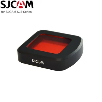 Original SJCAM SJ8 Pro Dive Filter Vandtæt Boliger Tilfælde Linse Rødt Filter til Beskyttelse For SJCAM SJ8 Luft / Plus-Action-Kamera