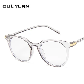 Oulylan Computer-Briller til Mænd, Anti Blå Lys Briller Kvinder Runde Rammer Optisk Retro Briller Ramme
