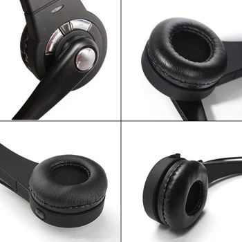 Over-Ear Bluetooth-Call Center Headset Trådløs håndfri Stereo Kontor Hovedtelefoner med Mikrofon Til PS3 Spil 12h Tale