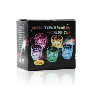 Plast Glødende Glas Vin, Øl Cup Dragon LED Krus Led Tumbler Regnbue Farve med Blinkende Lys Drop Shipping Kreative Gaver
