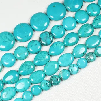 På en naturlig Blå turkis Mange formen perler ,DIY Smykker at Gøre ! Vi leverer blandet engros for alle poster !