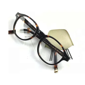 Runde Optiske Briller Rammer Nye Johnny Depp Briller Mænd Kvinder Luksus Mærke Vintage Design Håndlavet Acetat Stel