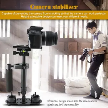 S40 S60, S80 Steadycam Skalerbar Carbon Fiber Håndholdte Stabilisator Steadicam til Canon Nikon Sony DSLR-Kamera Kompakt Videokamera