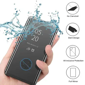 Smart Spejl Flip Phone Case For Xiaomi Redmi Note 9 9S Pro Max antal Mi10 Lite Note 10 K30 Pro10X 5G Poco F2 X2 8 8T 8A CC9 Pro K20