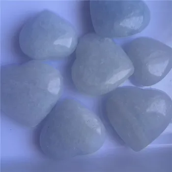 Smuk Naturlig Krystal Kyanite Hjertet håndlavet Blå Celestite Mineral Prøve Healing Til samling