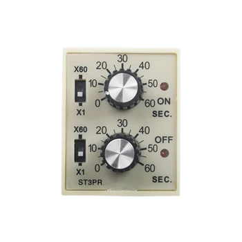 ST3PR elektriske tid relæ Elektronisk Tæller relæer digital timer relæ med sokkel base AC-36V 110V 380V 24V 12V