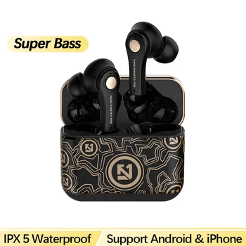 Super Bas Bluetooth Hovedtelefoner Gaming Hovedtelefoner Dragon Lama Trådløse Hovedtelefoner Bluetooth-Headset med støjreduktion TWS Øretelefoner