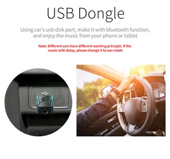 Tebe 3,5 mm Aux Bluetooth Stereo Receiver Transmitter Adapter Trådløse USB-Dongle Til PC TV Hovedtelefoner Højttaler