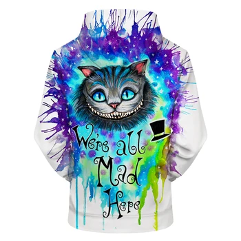 Vi er alle gale her af Pixie kolde Kunst Unisex Hættetrøje Herre Sweatshirts og Hættetrøjer 2018 Mærke Pullover Drop Skib ZOOTOP BÆRE