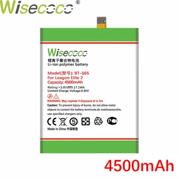 Wisecoco BT-565 4500mAh NYT Batteri Til Leagoo KIICAA Mix T5 T5C Høj kvalitet Telefon +Tracking Nummer