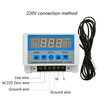XH-W3103 AC 220V Antal 6600W Digital Termostat 30A Temperatur Controller Skifte