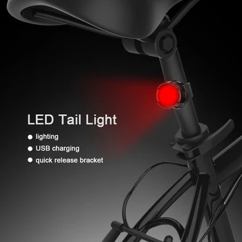 XML T6 LED Cykel Lys 3-Tilstand Cykel Foran Lys Foran Zoomable Fakkel Vandtæt Lampe + Cykling Baglygte Sikkerhed Forsigtig Lys