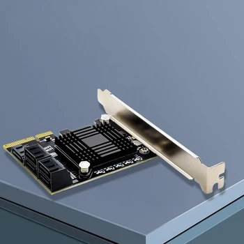 XT-XINTE PCI Express 3.0 x4 til 5 Port SATA III 6 gbps Udvidelse Controller-Kort Støtte Port Multiplier For SSD HDD
