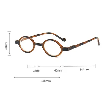Yoovs Ovale Briller til Læsning Blåt Lys, Runde Briller Kvinder Ultra-lys Plastik Ramme Læsning Briller Komfortable Gafas De Hombre