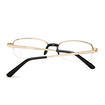 Zilead Halvdelen Ramme Af Metal Bifokale Briller Til Læsning Ultralet Business Prebyopia Briller Langsynethed Briller Til Mænd, Kvinder