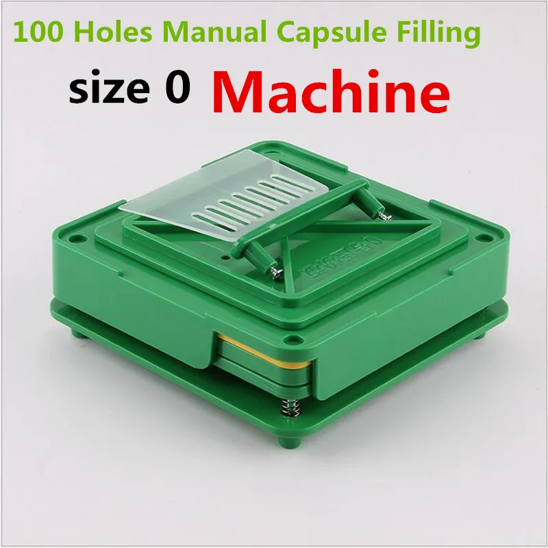 0# 100holes ABS 6stk Kapsler Filler Værktøjer Kapsel Maskine Manual Kapsel fyldemaskiner Størrelse 0 Encapsuladora Manuel Maskine