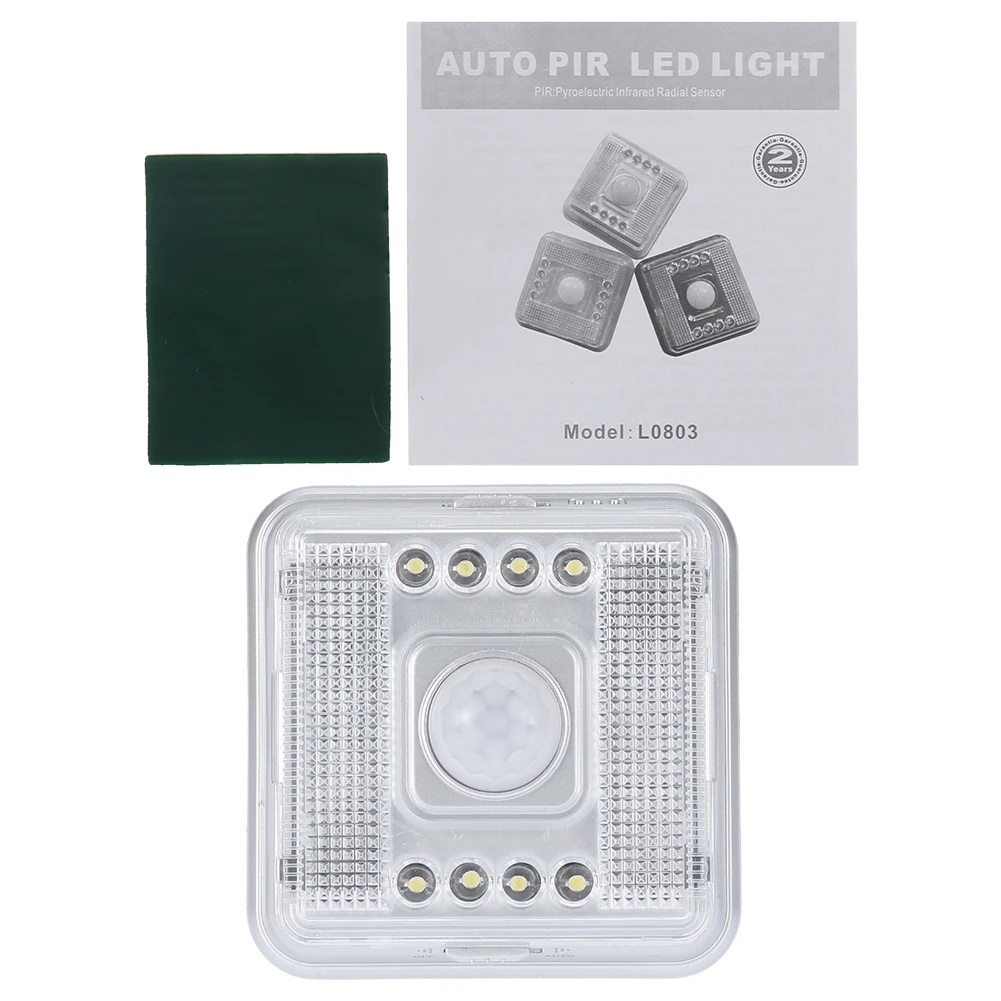 New 8LED Night Light Charging Human Automatic Induction Lamp Light