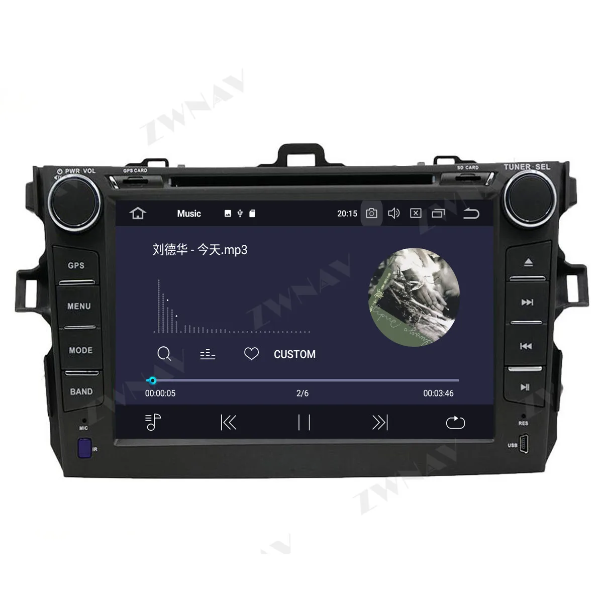 PX6 4+64GB Android 10.0 Car Multimedia Afspiller Til Toyota corolla 2007-2013 bil GPS Navi Radio navi stereo Touch screen head unit
