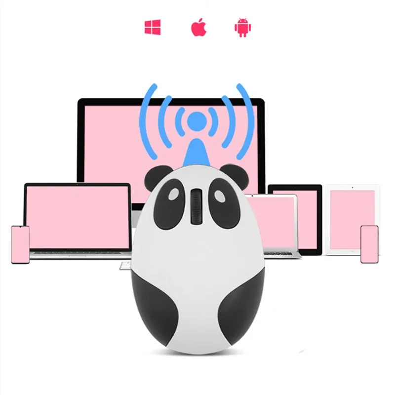 Computer Mus gamer Girl Tegnefilm Pink Trådløs Mus USB-tilsluttet Optisk lyd fra Mus 1200DPI Panda Design Lille hånd Hånd af Mus til Bærbar
