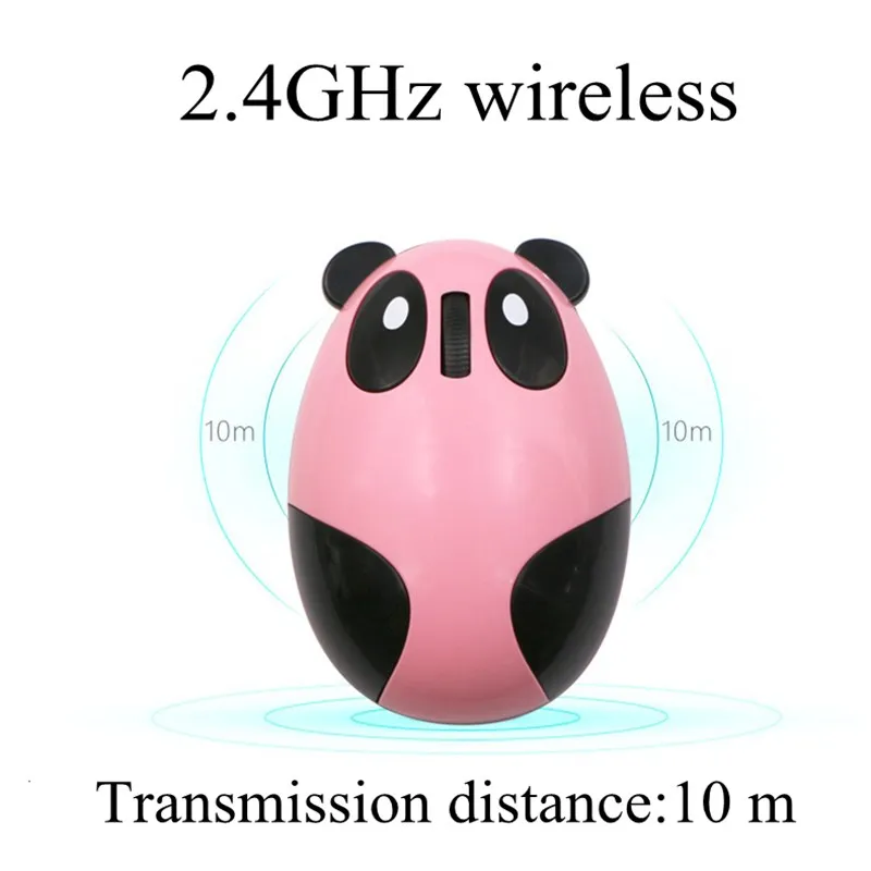 Computer Mus gamer Girl Tegnefilm Pink Trådløs Mus USB-tilsluttet Optisk lyd fra Mus 1200DPI Panda Design Lille hånd Hånd af Mus til Bærbar