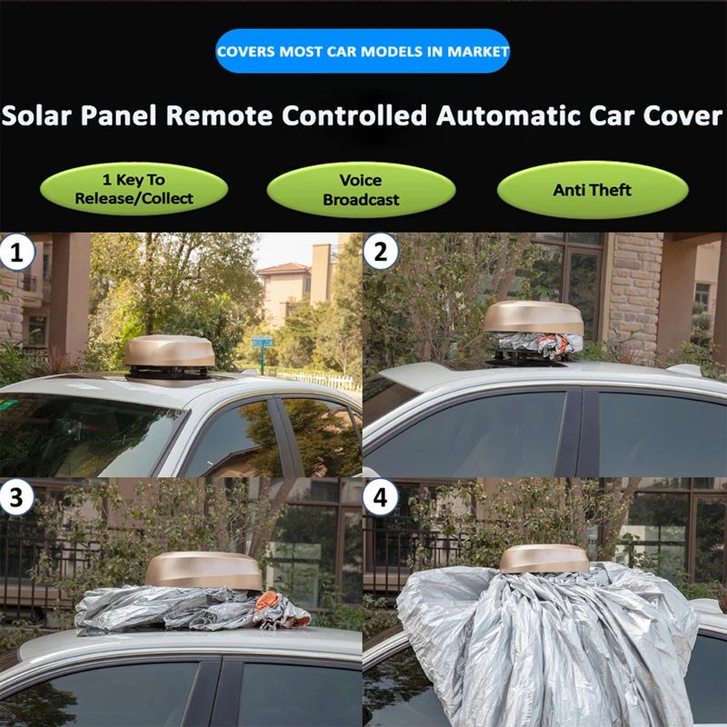 Automatisk Bil Dække Solør energi, Fuld-automatisk Bil Dækning med Fjernbetjening til hurtig og bekvem