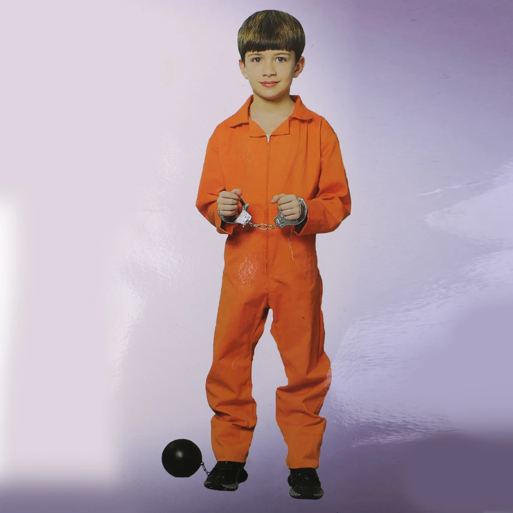 Dømme Stag Part Fancy Kostume, Mens Drenge Fange Samlede Orange Buksedragt