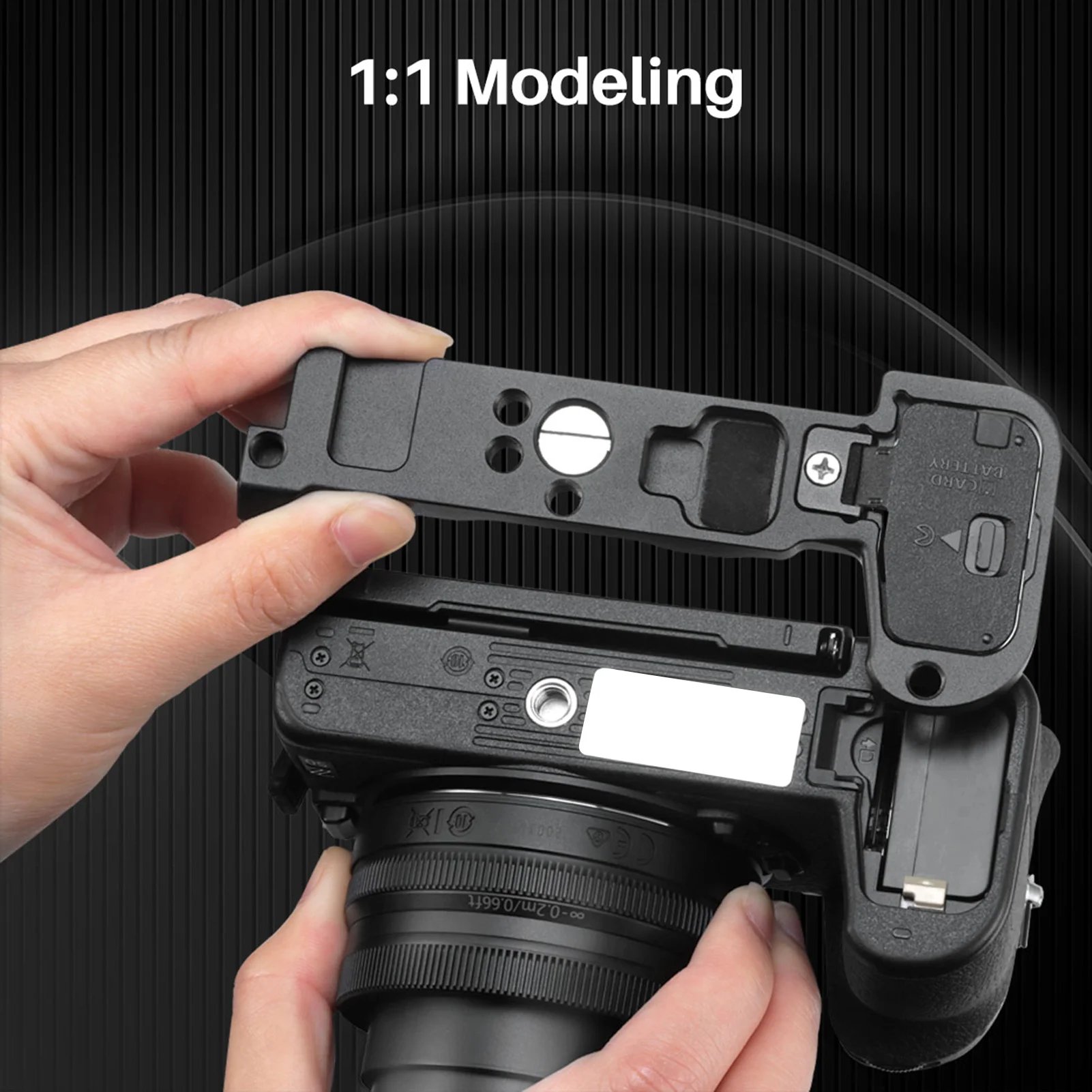 UURig R039 Metal Quick Release L Plade L-Formet Beslag til Nikon Z50 Udvide Dual Klump Sko 1/4
