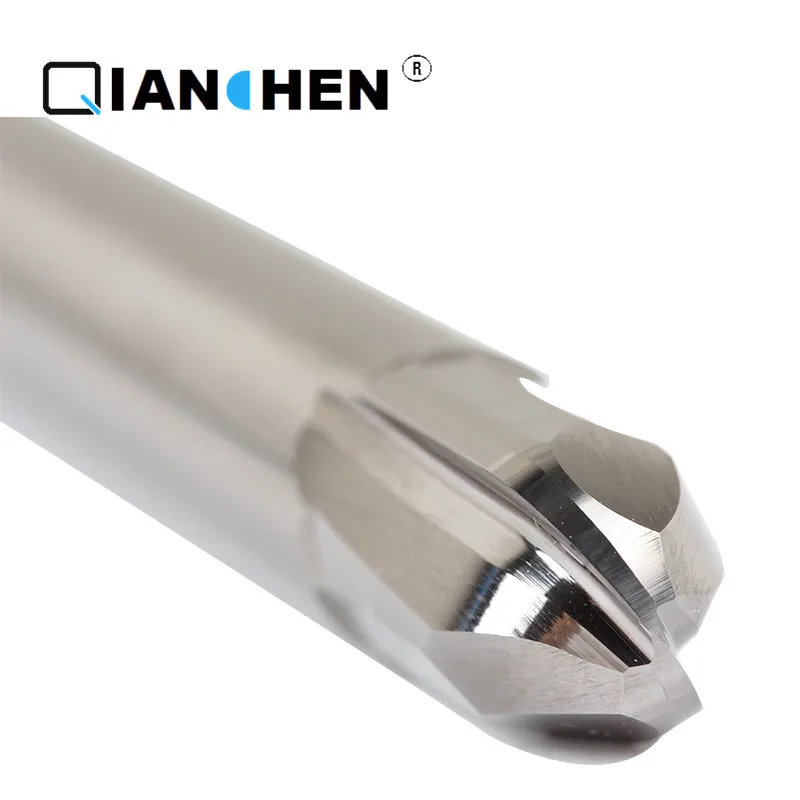 Qianchen high-performance af høj kvalitet hårdmetal skærende Værktøjer Bolden Næse R4*75 R5*75 R5*100 endefræsere CNC-cermet fræseren