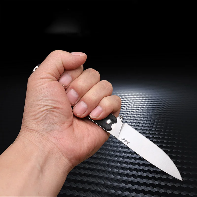 Sanrenmu S731 Fixed Blade Knife Lige Kniv 8Cr14mov Blade G10 Håndtag med Kniv og Skede