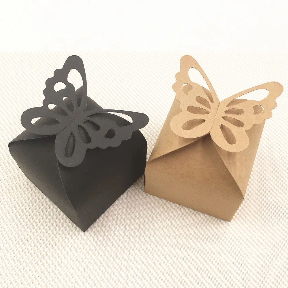 30stk Papir Butterfly Candy Box Bryllup gaveæske til Bryllup/fødselsdag Gæster, der Favoriserer Begivenhed Part, håndlavet sæbe kasse
