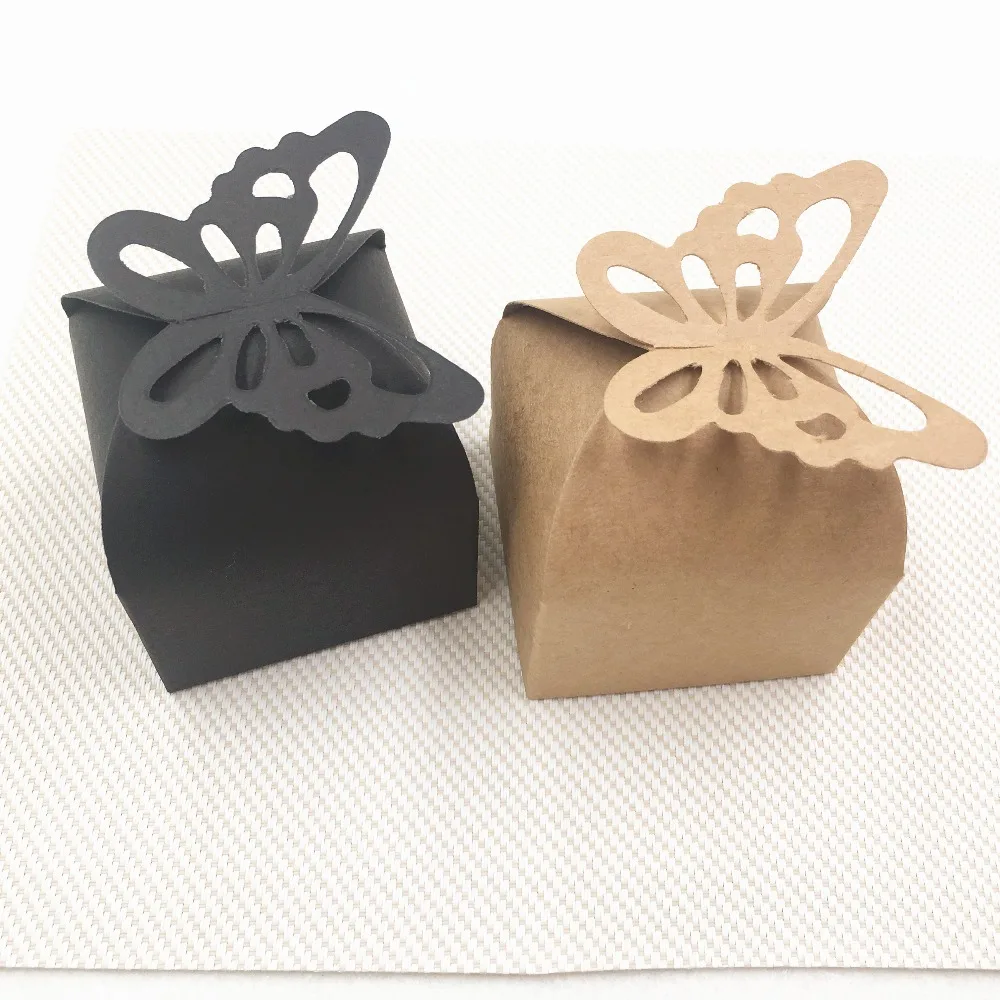 30stk Papir Butterfly Candy Box Bryllup gaveæske til Bryllup/fødselsdag Gæster, der Favoriserer Begivenhed Part, håndlavet sæbe kasse