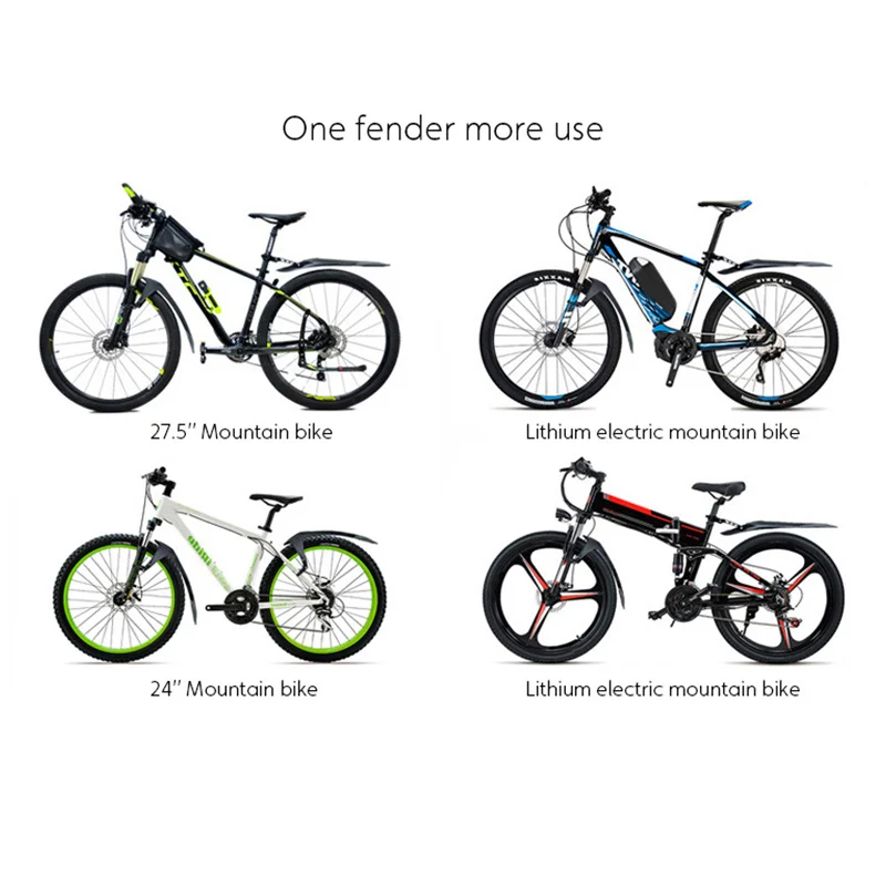 24 26 27.5 29 tommer MTB Cykel Fendere Mountainbike Foran Bageste Vinger Quick Release Mountain Cykling Mudder Vagt vtt Tilbehør