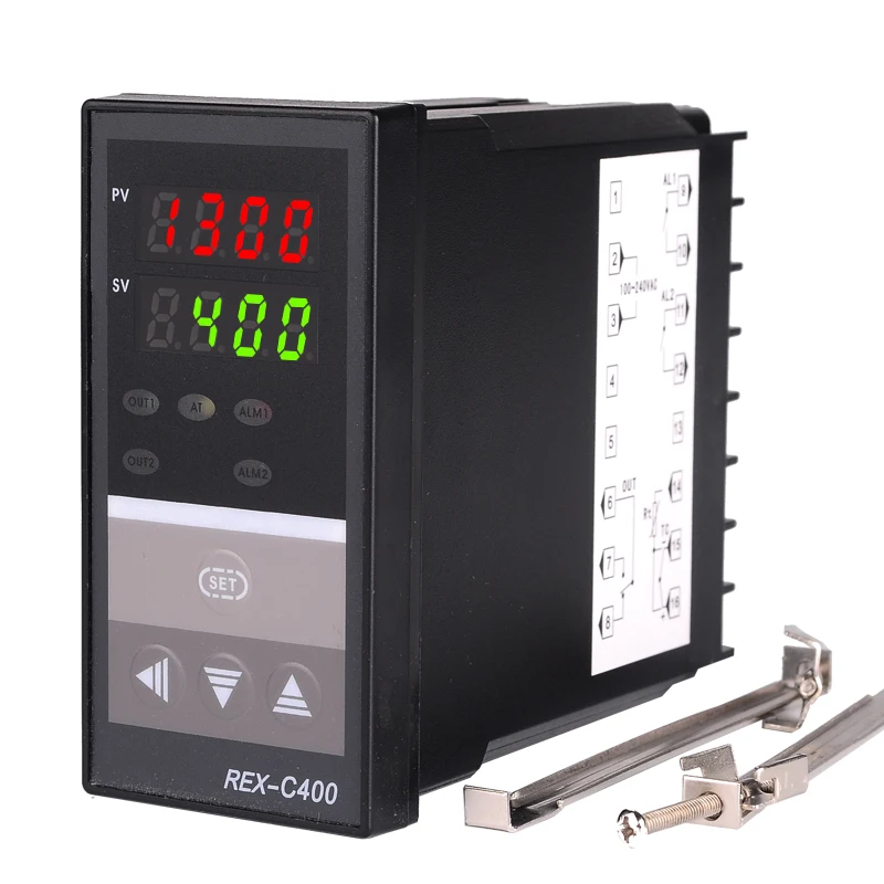 PID Digital temperaturregulator RKC REX-C400 Universel Indgang Relæ Udgang Lodret type for Automatisk pakkemaskine